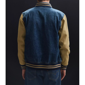 Chaqueta con letras de béisbol para hombre con diseño de cuello en V y cierre de botones que proporcionan comodidad y transpirabilidad Varsity Jackets - Product Image 2