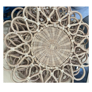 Placa de cargador de ratán estilo granja para Decoración de mesa Placa de cargador de ratán de gama alta para ocasiones formales - Product Image 1