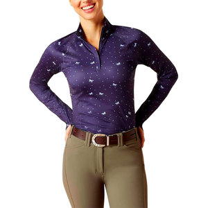 Camisas ecuestres de mujer de alta calidad hechas a medida OEM, camisas ecuestres de mujer con capas básicas hechas en fábrica para montar a caballo - Product Image 1