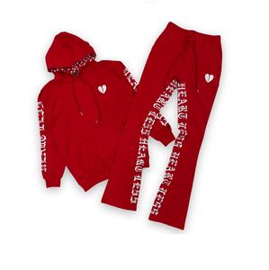 Survêtement Évasé Vintage à Empilement Unisexe Personnalisé Ensemble Deux Pièces pour Homme Grande Taille Pantalon de Survêtement Thermique Respirant à Capuche Hiver No Raw - Product Image 3