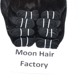 Precio al por Mayor de Cabello Indio Natural Sin Procesar en Paquetes Lisos con Cutícula Alineada, Extensiones de Cabello Virgen en Paquetes Crudos - Product Image 3