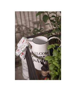 กระป๋องน้ำชุบสังกะสีสำหรับบ้านและสวนหม้อต้มน้ำสำเร็จรูปสีขาวดีไซน์โดดเด่น - Product Image 6