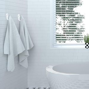 Crochet pour robe de chambre à une broche de style antique crochet mural en aluminium blanc pour accrocher écharpe sac chapeau ou serviette avec vis - Product Image 3