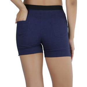 Pantalones cortos de motociclista para mujer con bolsillos: Pantalones cortos de yoga para mujer de talla grande y regular para gimnasio y yoga - Product Image 2
