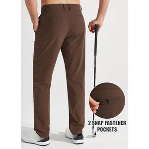 Pantalon de golf pour hommes en matériau extensible personnalisable OEM Vêtements de sport respirants et élégants pour les événements de marque - Product Image 4