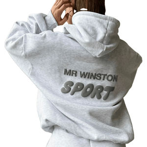 Al por Mayor 2025, Felpa de Algodón 100% Regular, Espuma 3D, Calidad Terry, Gruesa, Personalizable, Impresión Puff, Bordada, Invierno - Product Image 1