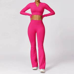 Ensembles de vêtements de sport de haute qualité 100% polyester Vêtements de sport pour femmes Vêtements de yoga - Product Image 4