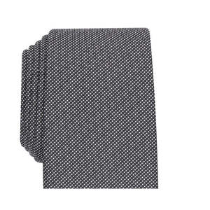 Cravatta Alfani da uomo, taglia regolare, slim, a pois piccoli, nera, in poliestere - Product Image 2