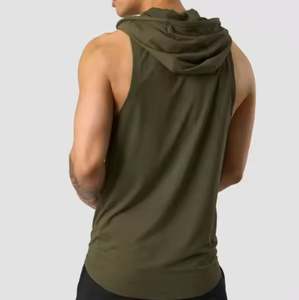 เสื้อกล้ามมีฮู้ดสำหรับผู้ชาย3D โพลีเอสเตอร์และสแปนเด็กซ์หลากสีสำหรับชุดออกกำลังกายแบบลำลองและกิจกรรมฤดูร้อน - Product Image 3