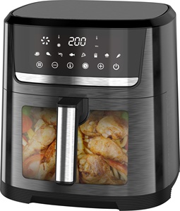 Freidora de aire con ventana de visualización Horno de freidora de aire personalizado con pantalla táctil digital inteligente Cesta antiadherente y apta para lavavajillas - Product Image 2
