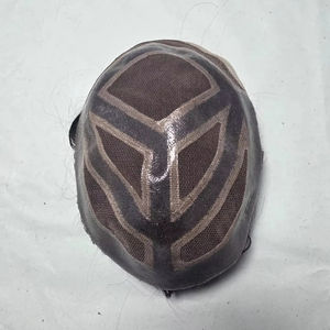 Taz Hair MGM Modelo para Hombre, Peluca de Cabello Humano Remy Indio Suave con Frente de Encaje, Ondulado al Agua, Prótesis Capilar, Sistemas de Parches - Product Image 6