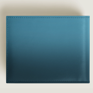 Portefeuille court de luxe pour hommes, 100% cuir de vache, meilleure qualité, couleur bleu fumé, haute qualité - Product Image 3