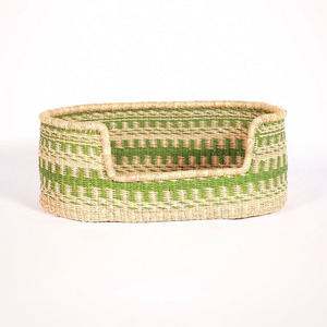 ตะกร้าที่นอนสัตว์เลี้ยงหญ้าทะเลสีเขียวบ้านสุนัขและแมวพร้อมที่นอนแสนสบายสำหรับฤดูหนาว - Product Image 1