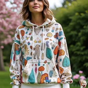 2024 Sublimation pull à capuche dames haute qualité 450GSM polaire lourd Sublimation imprimé à capuche femme - Product Image 4
