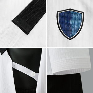 Uniforme de Taekwondo para hombre al por mayor logotipo personalizado tela transpirable traje de artes marciales para entrenamiento y lucha de Karate - Product Image 4