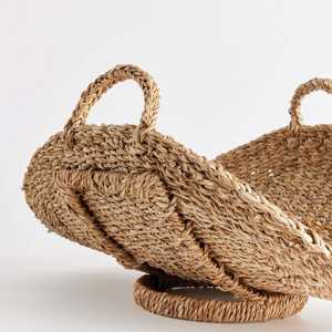 Panier de rassemblement en gros de jonc de mer de TienPhong | Panier naturel tissé à la main pour le stockage, la récolte et la décoration intérieure - Product Image 3