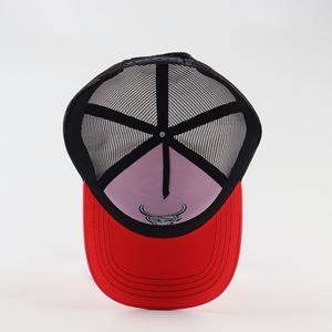 OEM diseño personalizado su propio logotipo gorra de béisbol de camionero de algodón 5 paneles de malla de un solo pecho hebilla de cierre Unisex ajustable deportivo - Product Image 4