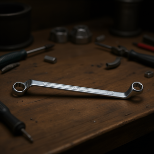 Llaves Poligonales Dobles Cromadas con Curvatura Profunda - Product Image 3