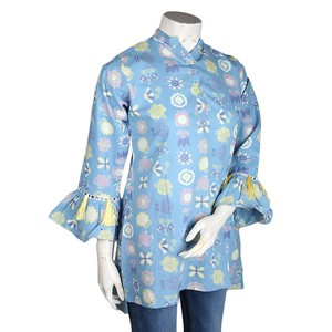 เสื้อพิมพ์ลายผู้หญิง Chase Value สีฟ้า ไซส์ M ผ้าคอตตอนผสม - Product Image 1