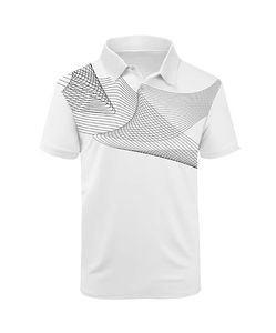 Camiseta Polo de Tenis para Hombre, Ropa de Golf Transpirable con Cuello en V, 100% Poliéster, Personalizable con Impresión por Transferencia de Calor, Camisetas Polo de Alto Rendimiento - Product Image 3