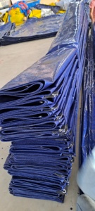 Cubierta de lona de PE Impermeable y resistente a los rayos UV Cubierta de estilo liso para obras de construcción y vehículos Precio de exportación disponible - Product Image 5