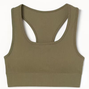 Custom Front Ladies Vest White Cotton Knitted Lace Women's Short Crop Tank <b>Top</b> Quick Dry Breathable Fitness Sports Wear - Product Image 5