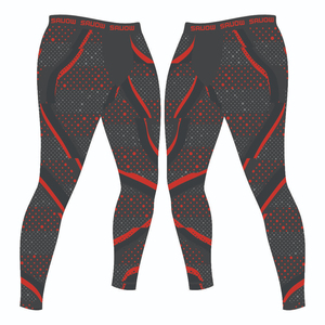 Sublimation Custom BJJ MMA Running Workout Training Compression Pants Sports <b>Leggings</b> Men <b>Leggings</b> High Elasticity Belt Fitness - Product Image 5