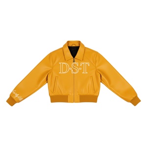 Veste bomber courte à capuche en style sororité Delta Sigma Theta avec lettres grecques brodées, chauffante, pour femmes, avec fermeture éclair - Product Image 2