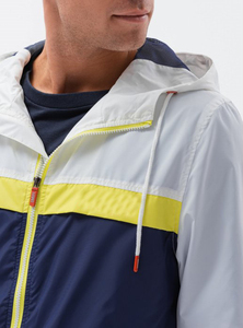 Chaqueta Cortavientos de Diseño Nuevo, Personalizada, de Manga Larga, con Cierre y Estampado de Logotipo - Product Image 4