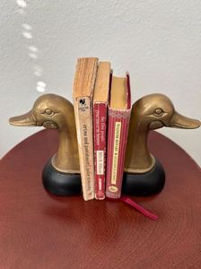 Sujetalibros de pato de latón hecho a mano de latón AK en acabado pulido, Juego de 2 piezas atractivas para decoración de habitaciones/Decoración de bibliotecas - Product Image 3