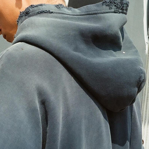 Sudadera con capucha desgastada Ropa de calle Peso pesado Vintage Ácido Lavado Sudaderas con capucha 100% Algodón Mejor calidad Venta Térmica Sudaderas con capucha lavadas - Product Image 6
