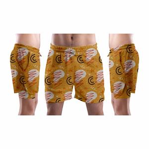 กางเกงขาสั้นใส่ออกกำลังกายผู้ชายสีทึบมีกระเป๋าวินเทจ - Product Image 3