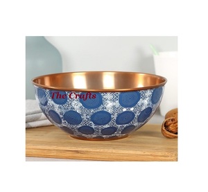 Bol de collations de salade de service en cuivre bol de chocolats de taille et de forme personnalisées pour la vaisselle d'hôtel à la maison - Product Image 1