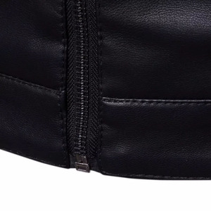 <b>Top</b> Trending Style <b>Leather</b> Jacket for Men and Latest Design Solid Color Plus Size Fashionable <b>High</b> Quality <b>Leather</b> Jackets - Product Image 5