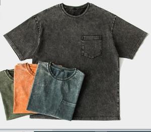 CAMISETA ESTILO VINTAGE - GRIS, Nueva Camiseta para Hombre, Camiseta Casual de Manga Corta, Hombros Caídos, Estilo Hip Hop - Product Image 3