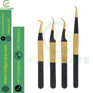 2024 ensemble de 6 pinces à souder inversées en céramique de précision fabriquées avec des pointes pointues et incurvées en acier inoxydable ensemble de pinces à épiler - Product Image 2