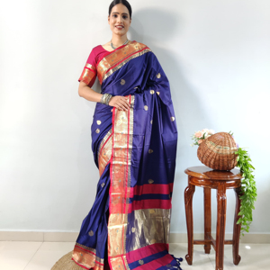 ผ้าแจ็คการ์ด pallu ที่สวยงามใช้งานได้ทั่ว Saree - Product Image 1