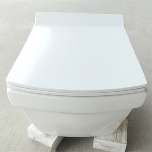 Настенный настенный туалет с керамическим туалетом белого цвета - Product Image 3