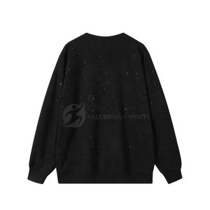 Sudadera de Cuello Redondo con Pedrería para Hombre, Estilo Urbano, Invierno, Diseño Personalizable, Alta Calidad en Venta - Product Image 3