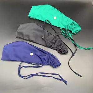 Gorros de mezclilla de algodón transpirable con protección principal Ropa de quirófano para cirujanos Enfermeras Profesionales médicos - Product Image 6