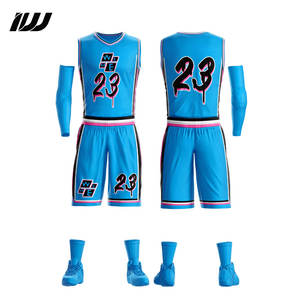 ชุดกีฬาสำหรับผู้ใหญ่ แห้งเร็ว ระบายอากาศดี ชุดทีมบาสเก็ตบอล พิมพ์ลายแบบซับลิเมชั่น - Product Image 2