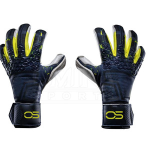 High Manufacturer's Sale Gants de gardien de but de football confortables et super souples en cuir latex fabriqués pour la protection de l'entraînement sportif - Product Image 1