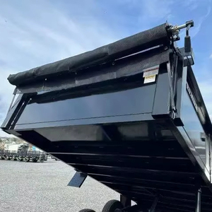 New 7X14 Dump Trailer with 4' Walls Telescopic Lift <b>Electric</b> Brakes 14K GVWR for Farm Use with Gear Motor Axle Core Components - Product Image 6