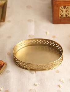 Plateau en aluminium de luxe pour la décoration de mariage d'hôtel de maison dans le prix de gros du fabricant indien - Product Image 6
