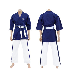 Uniforme de karate de color sólido diseño OEM personalizado recién llegado para entrenamiento de artes marciales Kimono Jiu Jitsu cómodo y transpirable para hombres - Product Image 4