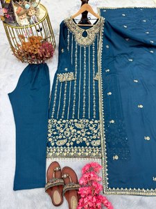 Traje Salwar Kameez para Mujer, Estilo Indio y Pakistaní, Étnico, para Fiesta, Punjabi, con Opción de Costura, Venta al por Mayor, Moderno, de Secado Rápido - Product Image 4