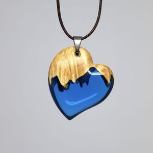 Wholesale Creative Handmade Glowing Tradition Neackles in Unique Dark <b>Blue</b> Sky Clouds Resin Luminous Necklace for Women - Product Image 6