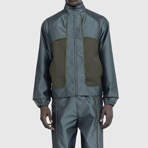 Chándal cortavientos de Color sólido para hombre, traje de lluvia de nailon 100% de alta calidad, chándal cortavientos ligero impermeable para hombre, chándal para niños - Product Image 5