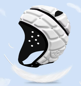 Personalizado Blanco Jóvenes Niños Adultos Scrum Cap 7v7 Soft Rugby Headgear Fútbol Casco de fútbol con correa elástica ajustable - Product Image 6