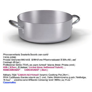 Casserole en aluminium série professionnelle 7000 (45 cm) 7016 45 Argent, marmite de cuisson domestique en céramique et acier inoxydable naturel 24 cm - Product Image 2